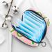 Shop Colorful Menstruation Pad Bag with Zipper - Stylish Tampon & Napkin Bags for Women & Girls | Flower Art Design - Buy Online on GoSupps.com
