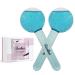 RESIKUI ICE ROLLER Ice Globes for Face  Facial Cooling Globes  Face Massager Tools Ice Globe for Facials Neck & Eyes  Anti-Aging  Enhance Circulation  Tightens Skin  Reduce Puffy and Wrinkle - Blue Blue01