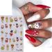 Christmas Nail Stickers 7 Sheets Self-Adhesive Nail Decal Santa Claus Gnome Tree Nail Art Decoration Design Supplies - Buy Online on GoSupps.com