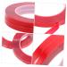 NUOBESTY 2 Rolls Transparent Double-sided Tape Double Sided Tape Clear Nail Stand for Press on Press on Nail Tape Nail Display Holder Clear Tape Red Color Card No Trace No Substrate Acrylic - Buy Online on GoSupps.com