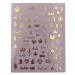 Impressed Authentic 5 Sheets Luxury Nail Art Stickers 500+ Gold Customized Nail Decals for Fake Nail Design Decorations and Salon Nails Accessories Urban