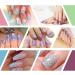 SAIFTRAD Nail Glitter - 8 Jars Holographic Mermaid Hexagon Sequins for Nail Art & DIY - Blue Green Pink Purple - Buy Online on GoSupps.com