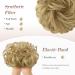 FESHFEN Messy Bun Scrunchie - Synthetic Wavy Curly Chignon Ponytail Hair Extension in Gloden Blonde 22/613# - 38g - Pack of 1 - Buy Online on GoSupps.com