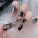 3D Butterfly Nail Charms 150PCS Silver Butterfly Wing Bowknot Bow Nail Gems Metal Alloy Cute Nail Art Decorations Supplies for Women Girls Manicure Design DIY Crafts (A Silver) - Buy Online on GoSupps.com