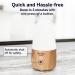 Pixie Menstrual Cup Steamer Sterilizer - 99.9% Germ Killer with Cleanser Steam - Bamboo Finish | 3-Minute Sterilization, Automatic Shut Off - Buy Online on GoSupps.com