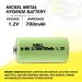 Exell 5-Pack 1.2V 700mAh NiMH Rechargeable Batteries - Compatible with Dust Busters & Handheld Devices - Buy Online on GoSupps.com