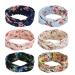Willingood 6er headband women flowers hair band women hair tires women headwrap turban-head packaging hair accessories width 8.5cm multi-colored