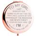 Fnbgl Travel Pocket Mirror Daughter Present from Mom and Dad  Unique Birthday Gift  Graduation Gifts for Her  Present for Women Girls  Rose Gold Makeup Mirror Personalized