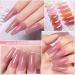 TBeautfave Jelly Gel Nail Polish Sheer Pink Translucent Gel Nail Polish Soak off UV LED Nude French Gel Polish Varnish Natural Nail Polish Color for DIY Nail Art at Home Plum - Buy Online on GoSupps.com