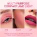 Erinde Cream Blush Stick with Brush - Lightweight Pink Blush for Cheeks, Waterproof & Long-lasting 3-in-1 Makeup Stick - Milk Tea Pink - Buy Online on GoSupps.com