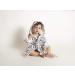 Ti Tin - Ferry Children's Bathrobe |Bathrobe for children from 0 to 12 months made of 100% cotton baby bath coat with penguins gray 0-12 months ping inos gris