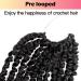Niseyo 6 Inch Pre-twisted Passion Twist Hair 8 Packs Pre-looped Crochet Short Braids 1B/Natural Black - Buy Online on GoSupps.com