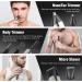 VIKICON Beard Trimmer Men IPX7 Waterproof Grooming Kit w/Case Nose Hair Trimmer Electric Razor Body Shavers Cordless Clippers Shaving Kit for Mustache Face Body Gifts for Men Dad Silver 13 Piece Set - Buy Online on GoSupps.com