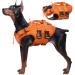 Kuoser dogs for small agents Large dogs adjustable & ripstop Dogs Lifeguard vest with lifeguard high floating capacity pet lifesaver puppy swimming suits for beach orangexxl xxl orange