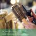 Round Bamboo Boar Bristle Hair Brush with Pin Tail Comb - for Women, Wet or Dry Hair, Detangling and Smoothing - Buy Online on GoSupps.com