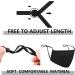 Adjustable Elastic Bands for Masks - 10 Inch High Stretch Straps for DIY Masks - 50PCS Black - Buy Online on GoSupps.com
