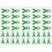 40 Green Ribbon Temporary Tattoos: Mental Health Awareness Tattoo