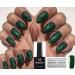 Bluesky Green Glitter Diamond Sparkle BLZ23 Nail Gel Polish UV LED Soak Off 10ml
