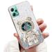 Tivenfezk Nadoli for Xiaomi Redmi Note 12 5G Treisand B r Astronaut Hidden Stand Shell caricature glitter astronaut stand soft silicone bling cell phone case transparent protective cover xiaomi redmi note 12 5g clear