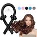 Hair Curlers to Sleep in  No Heat Curlers for Long Hair  Curling Rod Headband with 2 Hair Ties and 1 Hair Clip  Soft Silk Hair Styling Tools Kit (Black)