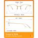 TIJN Blue Light Blocking Glasses | Anti Eye Strain Eyewear for Women & Men | Round Metal Frame | Clear Lens - Shop Now - Buy Online on GoSupps.com