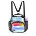 Higuyst Clear Mini Backpack Stadium Approved Small Clear Backpack for Women Festival Sports Events Security Travel Waterproof Clear Bag Black