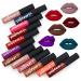 DONGXIUB Lip Gloss -12 Colors Set Waterproof Long Lasting Madly Matte Lip Gloss Liquid Lipstick Beauty Makeup Cosmetics A