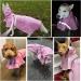 Buy OCSOSO Waterproof Dog Raincoat - Lightweight Hooded Jacket with Harness Fit & Reflective Design for Small & Medium Dogs (Pink S/M) - Buy Online on GoSupps.com