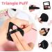 JOELELI 12 Pcs Powder Puff Soft Triangle Powder Puff for Face Wedge Shape Makeup Powder Puff with Strap Cosmetic Sponge for Contouring Under Eyes Corners(Black & White) - Buy Online on GoSupps.com