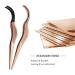 Stainless Steel Cluster Lash Tweezers Set - Rose Gold 2pcs DIY Eyelash Applicator Tool for Easy Application and Removal of False Lashes - Buy Online on GoSupps.com