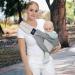 CUBY Portable Breathable Baby Sling Baby Essentials for Newborn Quick Dry Air 3D Mesh Fabric Wrap Baby Carrier Adjustable Sling Easy Toddler Carrier for Newborn up to 0-24 Months 45 lbs Mesh Grey - Buy Online on GoSupps.com