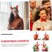 DRESSOOS 2 Pairs Christmas Hair Clips Xmas Hair Clip Girls Christmas Barrette Christmas Hair Accessories Women Hair Clips Clips for Hair Antlers Barrette Clothing Cosplay Baby Abs - Buy Online on GoSupps.com