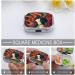 Colorful Hair Print Pill Box for Women | 2 Compartment Portable Medicine Organizer | Decorative Metal Pill Case for Pocket & Purse - Buy Online on GoSupps.com