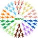 Mini Plastic Babies, Selizo 200pcs Tiny Plastic Baby Figurines Small King Cake Babies Bulk for Ice Cube My Water Broke Baby Shower Games (10 Colors) 10 Colors 200 Pieces