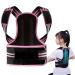 Posture Corrector for Kids and Teens Adjustable Upper Back Brace Posture Corrector with Soft Shoulder Pads and Elastic Belts Hunchback Corrector for Improve Slouching and Humpback Pink Medium