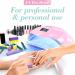 OVLUX Pro 180W UV LED Nail Lamp - Dual-Use Gel Polish Dryer | 57 Bulbs Auto-Sensor & Timers | Salon & Home Mani-Pedi Solution - Pink Blushing Bride - Buy Online on GoSupps.com