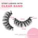 Royaomis Clear Band Fluffy Lashes | C/B Curl Mink Eyelashes | Natural Wispies | 14 Pairs Faux Mink Eyelashes Pack - Buy Online on GoSupps.com