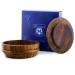 Wooden shaving bowl with lid wooden shaving brush bowl shaving cream soap mug