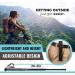 Black Folding Hiking Poles Set - Lightweight & Durable Alpenstocks for Outdoor Walking & Climbing - Buy Online on GoSupps.com