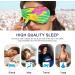 Light Blocking Sleep Mask - Tropical Flowers Eye Mask for Travel & Naps - Adjustable Soft & Lightweight Blindfold for Men & Women - Buy Online on GoSupps.com