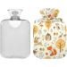 Zoo Hot Water Bottle - Cute Fox Rabbit Owl Design for Warm Winter Comfort | 2L for Bed Neck & Shoulders - Buy Online on GoSupps.com