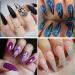 Vcedas 500PCS Stiletto Long Full Cover Nail Tips - Clear Pointed False Nails for Acrylic - 10 Sizes in Box - Buy Online on GoSupps.com
