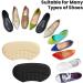 2 Pair Self Adhesive Heel Grips Cushion Pads for Women and Men - Prevent Heel Slipping and Blisters - Black 3MM - Buy Online on GoSupps.com
