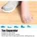 Soft Elastic Toe Separator Corrector - 8 Pairs for Big Toe Alignment at Home or Travel - Buy Online on GoSupps.com