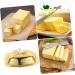 SHOWERORO Kitchen Cheese Holder Butter Lid Covered Dessert Style Reusable Fruit Serving Snacks Tray Cheese Kitchen Dish Container 19.20X14.00X8.50CM - Buy Online on GoSupps.com