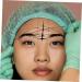 Gogogmee Ink Pattern Embroidery Thread Ruler Brows Eyebrow Mapping Thread Brow Stencil Brow Ruler Draw a Line - Buy Online on GoSupps.com