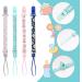 8 Pcs Dummy Clip Pacifier Holders Chains for Baby Teething Toys - Unisex Soother Leashes Toy Straps for All Pacifiers - Baby Shower Gift - Buy Online on GoSupps.com