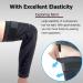 Goosom Adjustable Knee Support - 2 Pack Compression Knee Protectors for Sports Slipproof & Breathable (Black XL) - Unisex K50 - Buy Online on GoSupps.com