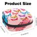 Women's Band Storage Bag - Pink Butterfly Menstrual Cup & Make-Up Organizer | Large Capacity Travel Accessory - Buy Online on GoSupps.com