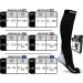 Physix Gear Sport Compression Socks for Men & Women - Set of 3 (Black/Blue, Black/Grey, Black/Pink) - L-XL Size - Buy Online on GoSupps.com